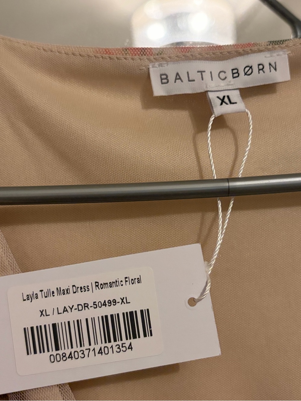 Baltic Born Blush Tulle Maxi Dress - Picture 4 of 5